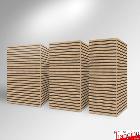 Expo Slatwall Display Tower - Four-Sided, 1m Column