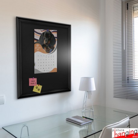 Framed Blue Felt Pinboards - Wooden Notice Boards for Pins & Staples