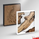 Wood Artwork Metal Frames - A4 to A0 Mounting Frame for Wooden Pieces