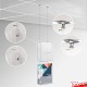 Ceiling Grid Clip Brochure Holder Set - Hang Leaflet Dispensers from Suspended Ceilings!