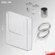 Ceiling-to-Floor Grid Clip Brochure Holder Set - Leaflet Dispenser Hanging with Twist-On Weighted Cables!