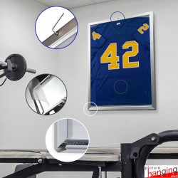 Lockable Jersey Display Frame - Aluminium Security Snap Frame, Indoor & Outdoor Use