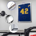 Lockable Jersey Display Frame - Aluminium Security Snap Frame, Indoor & Outdoor Use