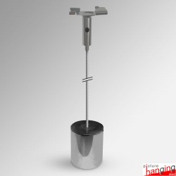 Suspended Ceiling-to-Floor Twist-On Wire & Weight Set - Cable Display Fitting