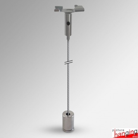 Suspended Ceiling-to-Floor Twist-On Fixed Wire Set - Cable Display for Grid False Ceilings