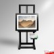 Display Upright Easel With Info Shelf