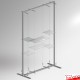 Freestanding Glass Shelf Display - Shelving Unit for Windows, Exhibitions & Listed Buildings!