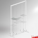 Freestanding Glass Shelf Display - Shelving Unit for Windows, Exhibitions & Listed Buildings!