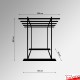 Freestanding Carpet Rack Display Stand (POS Retail Rug Hanging & Storage Solution)