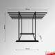 Freestanding Carpet Rack Display Stand (POS Retail Rug Hanging & Storage Solution)