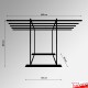 Freestanding Carpet Rack Display Stand (POS Retail Rug Hanging & Storage Solution)