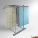 Freestanding Carpet Rack Display Stand (POS Retail Rug Hanging & Storage Solution)