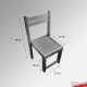 Kids Wooden Play Chair - Stackable Children's Seating for Playroom & Nursery (Ages 2 to 6 Years)
