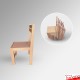 Kids Wooden Play Chair - Stackable Children's Seating for Playroom & Nursery (Ages 2 to 6 Years)