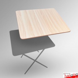 Square Tabletop Replacement 60x60cm - Renew Your Foldable Exam Desk (Colours: Red, Blue, Green, Dark Oak & Beechwood)