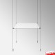 Suspended Glass Shelf Units - Complete Cable System & Glass Shelving Included!