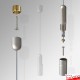 Suspended Glass Shelf Units - Complete Cable System & Glass Shelving Included!