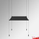 Suspended Black Glass Shelf Units - Complete Black Cable System & Black Shelves!