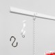 J Rail Picture Chain System - Heavy-duty Picture Rail & Hanging Chains