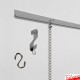J Rail Picture Chain System - Heavy-duty Picture Rail & Hanging Chains
