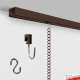P Rail Picture Chain System - Ceiling Picture Rail & Hanging Chains, Complete