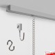P Rail Picture Chain System - Ceiling Picture Rail & Hanging Chains, Complete