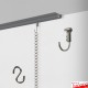U Rail Picture Chain System - Ceiling Picture Rail & Hanging Chains (Complete Gallery System)