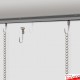 U Rail Picture Chain System - Ceiling Picture Rail & Hanging Chains (Complete Gallery System)