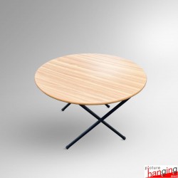 Round Folding Kids Table - Children's Play School Furniture (Ages 3 to 9 Years)