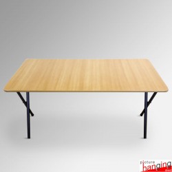 Long Folding Kids Table - Children's Play School Furniture (Easy Storage)