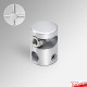 Rod-Joiner Cross Clamp Support, 6mm - Connect Vertical & Horizontal Rods