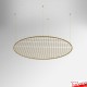 Ceiling Round Mesh Hanging Kit - Suspension Cables & 122cm Circle Grid Panel, Various Colours