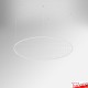Ceiling Round Mesh Hanging Kit - Suspension Cables & 122cm Circle Grid Panel, Various Colours