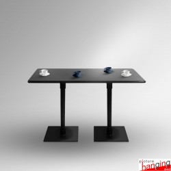 Large Stone Bistro Table, 120cm - Rectangular Granite Tabletop (Seats 4 People)