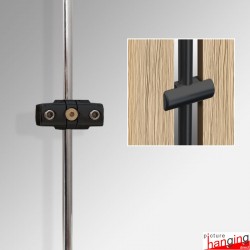 Coloured Rod Double Panel Support / Clamp (Vertical)