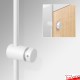 Panel Hole Rod Support - Single-Sided (for Signage & Boards with Holes)
