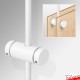 Double Panel Hole Rod Support - Double-Sided (Hang 2 Signage Boards with Holes, Back-to-Back)