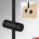 Double Panel Hole Rod Support - Double-Sided (Hang 2 Signage Boards with Holes, Back-to-Back)