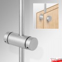 Double Panel Hole Rod Support - Double-Sided (Hang 2 Signage Boards with Holes, Back-to-Back)