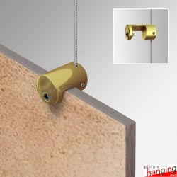 Gold Top/Bottom Panel Support (10mm) - Exhibit Boards & Tiles On Gold Cable Displays