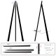 [HIRE] Greco 'Transparent' Easel 160cm - Clear Acrylic Art Tripod