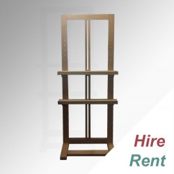 [HIRE] Upright Easel 180cm - Large H-frame for Multiple Pictures
