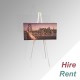 [HIRE] Double-sided Greco Metal Easel 160cm - Back-to-Back Art Display Stand