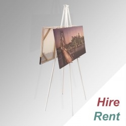 [HIRE] Double-sided Greco Metal Easel 160cm - Back-to-Back Art Display Stand