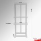 [HIRE] LCD/LED Screen Stand Easel - 180cm Tall Television Stand