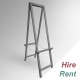 [HIRE] Back to Back Tall Wooden Easel (Double-sided Folding H-frame)
