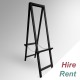 [HIRE] Back to Back Tall Wooden Easel (Double-sided Folding H-frame)