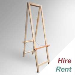 [HIRE] Back to Back Tall Wooden Easel (Double-sided Folding H-frame)