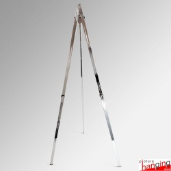 Chrome Greco Easel 160cm - Metal Art Tripod Stand