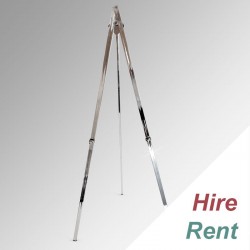 [HIRE] Chrome Greco Easel 160cm - Metal Art Tripod Stand